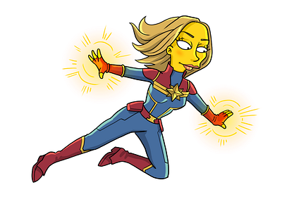 Simpsonized: Avengers (Captain Marvel)