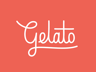 Gelato branding gelato identity lettering logotype script type