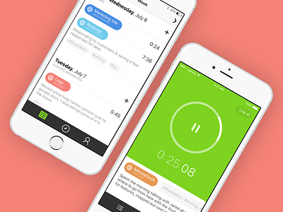 MinuteDock for iPhone ios iphone app time tracking