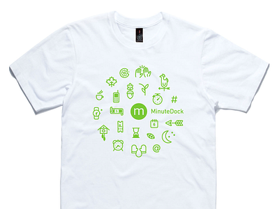 MinuteDock tee 🤘 branding icons illustration tee tshirt