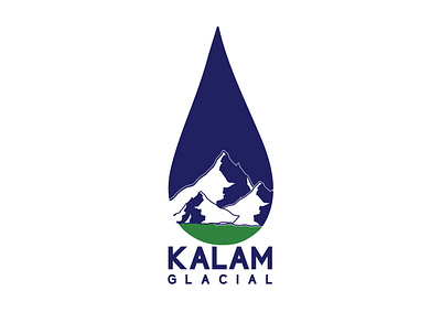 Kalam Glacial Logo adobeillustrator branding design graphic design logo vector