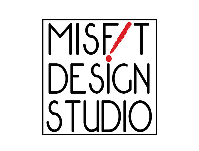 Misfit Design Studio Logo adobeillustrator branding design graphic design logo typography