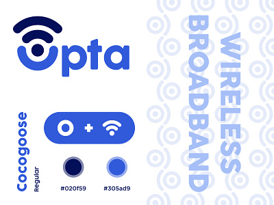 Opta Wireless Broadband Logo Concept branding branding design iconography logo logodesign logotype