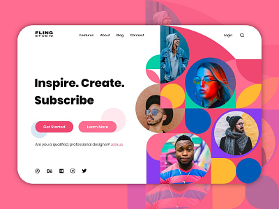 Fling Studio Landing Page