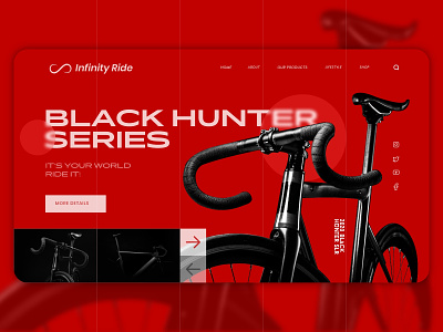 Landing Page - Bike Shop bike branding design design landing page ride uidesign web web layout webdesign