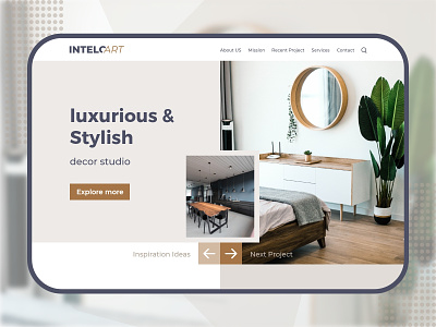 Interior studio web design branding design landing page logo minimal typography ui uidesign web web layout webdesign
