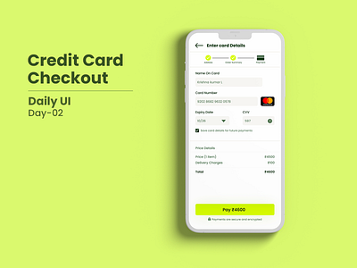 Credit card checkout page dailyui graphic design ui ux