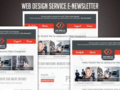 Web Design Business/Service E-Newsletter V.1