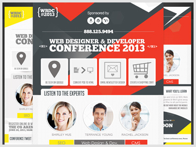 Web Service & Conference Flyer