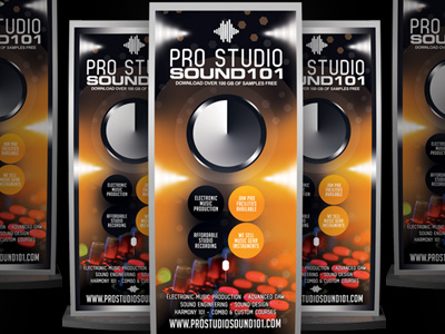 Pro Music Studio Music Expo Signage Template