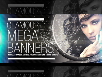 Glamour, Fashion Web Banners & Advertising Kit