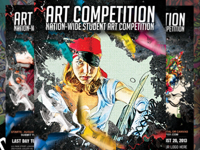 Art Competition Flyer Series art competition art effects art flyers digital art masking painting photoshop phototshop fx