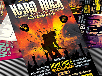 Hard Rock Concert Event Ticket/Show Pass