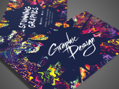 Artistic Business Card artistic business card business card colorful corporate creative designer elegant graphic artistic graphic designer identity