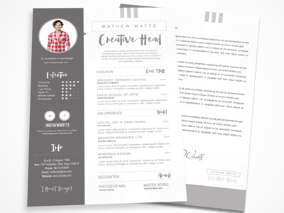 Sharp & Clean Resume Template a4 resume clean resume design corporate resume template cover letter creative cover letters creative resume cv photoshop resume psd resume resume resume design resume template