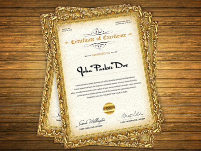 Multipurpose Professional Certificate achievement appraisal awards business certificates certificates certifications corporate certificates diploma excellence gold graduation outstanding