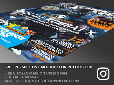 Photoshop Freebie - Perspective mockup dribbble invite free freebie mockups photoshop photoshop mockup