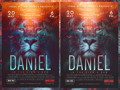 Church Themed Event Poster - Daniel anxiety burdens celebrations christ christian flyers church church flyer templates church posters cross daniel