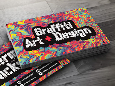 Creative Business Card for Graffiti Artists & Designers artistic artistic business card business business card calling card canvas colorful corporate creative creative business cards designer designer visiting cards elegant graffiti graffiti business card graphic artistic graphic designer identity material modern name card promotional street art stylish texture trading card visiting card