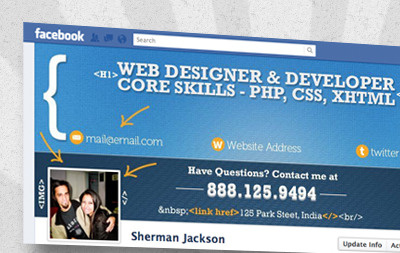 Facebook Timeline Cover for a Web Developer & Designer creative facebook facebook cover facebook cover image facebook profile facebook timeline identity professional timeline covers profile profile covers profile image retro social media social network timeline unique web design web designer web developer