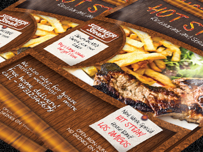 Restaurant Steak House Flyer PSD Template