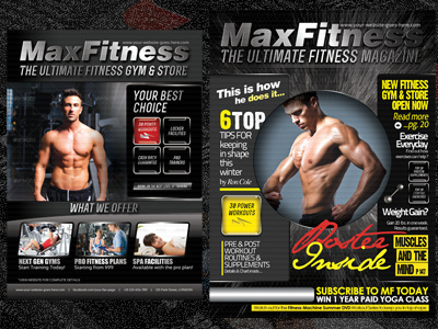 MaX Fitness Flyer & Magazine Cover Template
