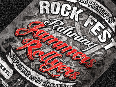 rock fest typographic flyer psd template by sherman jackson