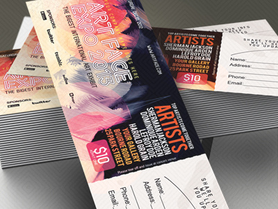 Art Expo Art Show Event Tickets & Passes Template