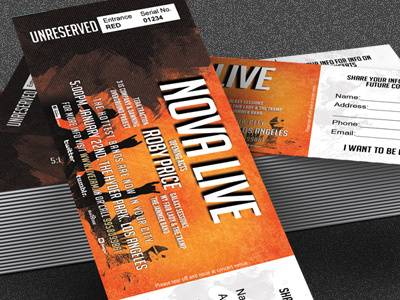 Concert & Event Tickets/Passes - Version 3 by premadepixels.com on Dribbble