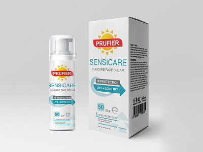 Sensicare Cream Packaging Design branding design graphic design logo vector