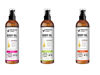 Body Oil Package Design