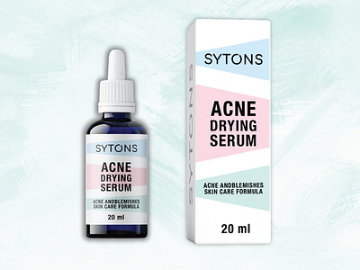 Acne Serum Packaging Design branding design graphic design logo