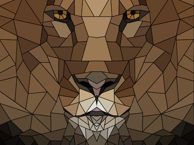 LION vector art animation graphic design illustration lion vectortracing