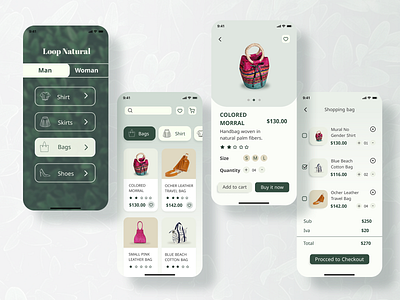 Clothing Store App app design graphic design typography ui ux