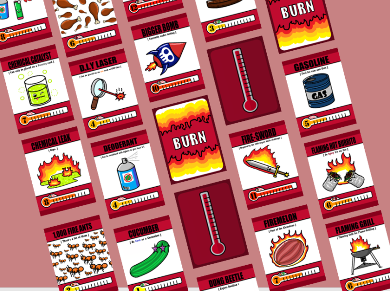 Burn card game design by Michal Berkasiuk on Dribbble