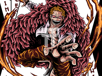 Donquixote Doflamingo - Joker anime doflamingo fanart fantasy illustration japanese joker manga one piece tshirt design