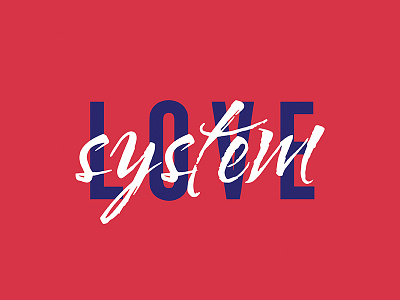 Love System Logo brand branding gig logo marriage equality