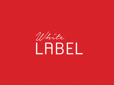 White Label Alternate Logo logo logotype theatre typography