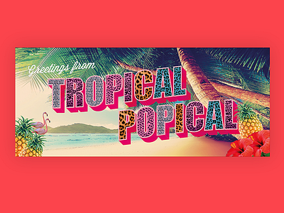 Another Tropical Banner ad banner marketing print tropical