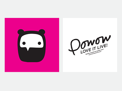 Powow Coasters ad app brand mascot branding marketing website