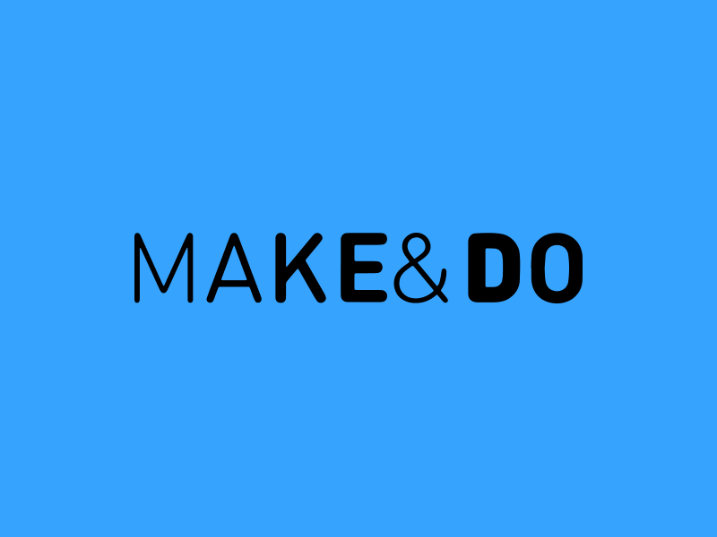 Make & Do Logo logo logotype play typography
