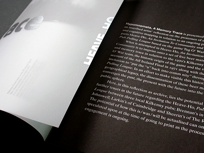 Hypomnemata Detail art book catalogue design indesign layout lithographic print typography