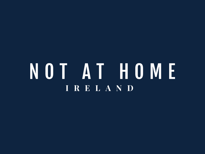 Not At Home — Logo & Social images ad art campaign logo logotype marketing social typography