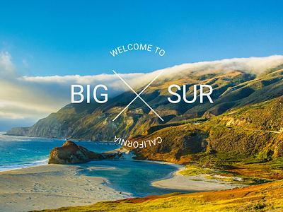 Big Sur California big sur concept webdesign