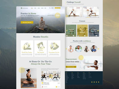 Webdesign UI/UX Yoga Studio design figma ui ux webdesign