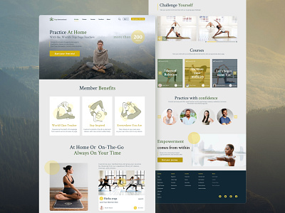 Webdesign UI/UX Yoga Studio