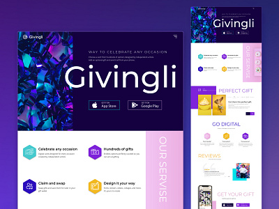 Givingli Landing page redesign