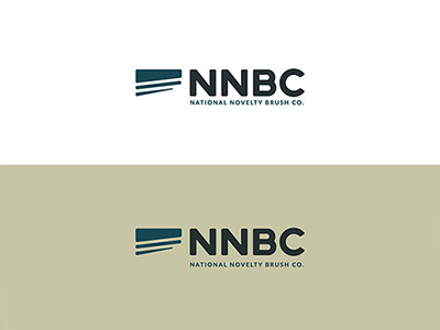National Novelty Brush Company Primary Logo brush caps logo logo design nnbc rebrand