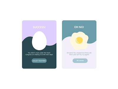 Success / Oh No! UI Design