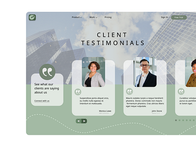 Client Testimonials - UI Challenge